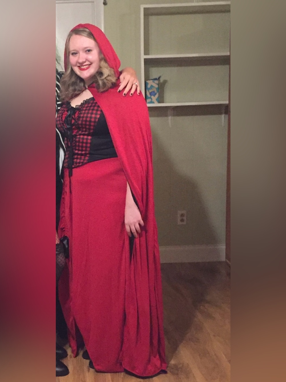 Red Little Red Riding Hood Costume Cape, Dress, bag